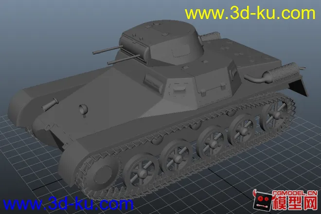 德军I号坦克A型，新手试做，面多有点卡...模型的图片1