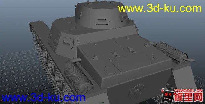 德军I号坦克A型，新手试做，面多有点卡...模型的图片2