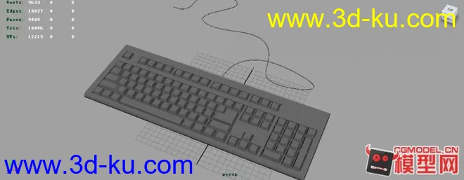 电脑键盘模型的图片1