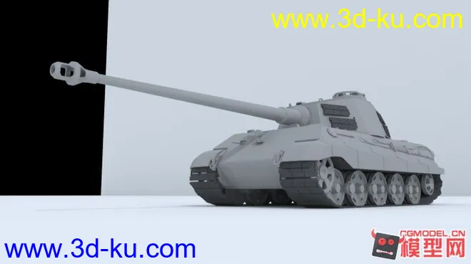 虎王坦克，渣作模型的图片2