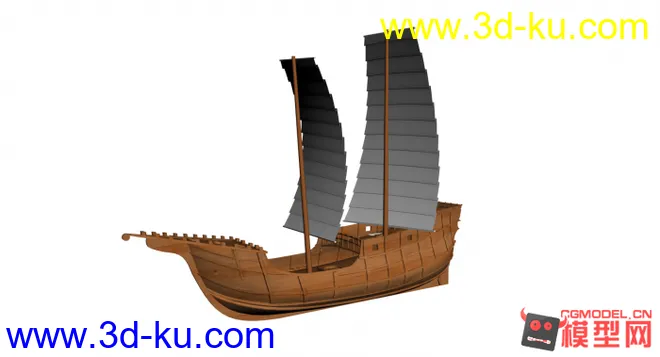 木质帆船模型的图片1