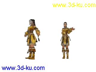 剑网3蒇剑女04模型带动作呈皇亲国戚帖图的图片1
