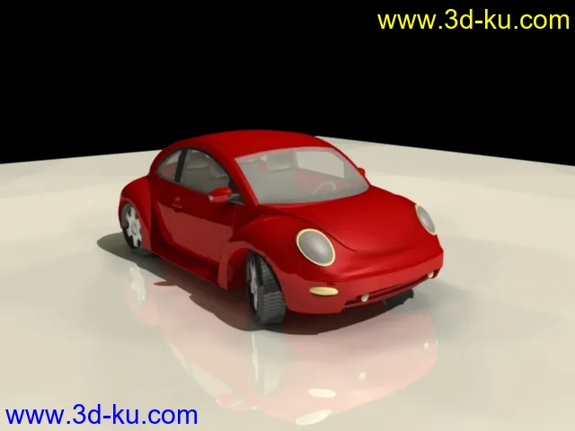 影视级别高模甲壳虫小汽车模型的图片1