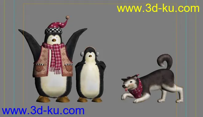 企鹅与狗模型的图片2