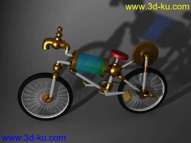 科幻卡通自行车模型的图片2
