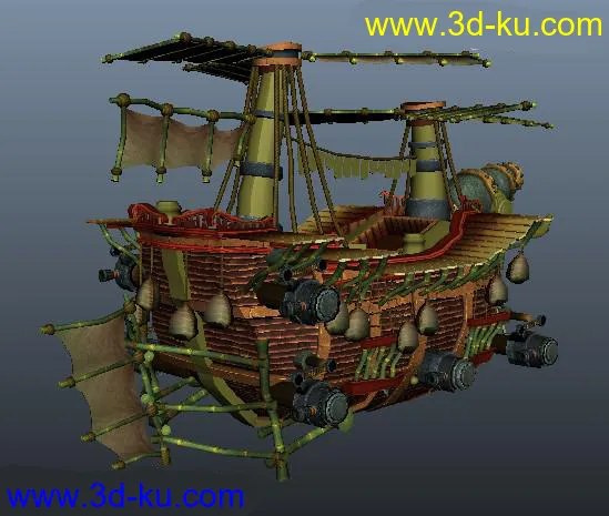 Q版海盗船，免费的，只求点积分模型的图片1