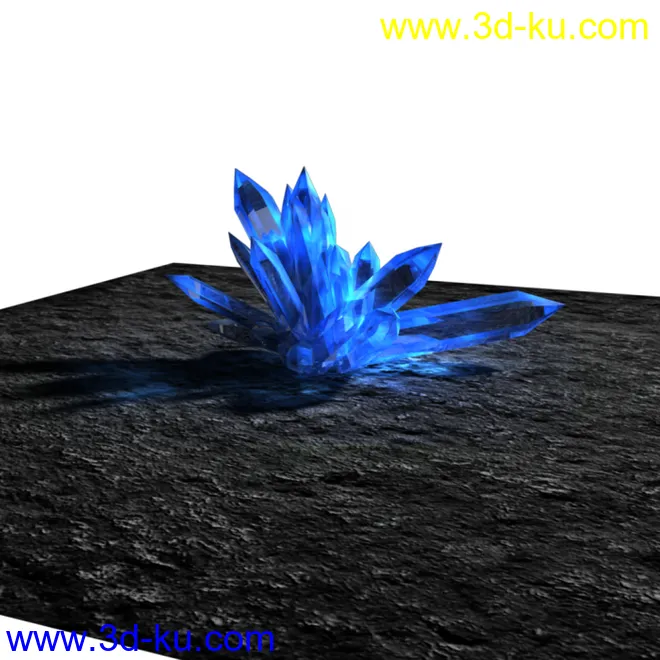 蓝水晶模型带材质的图片1