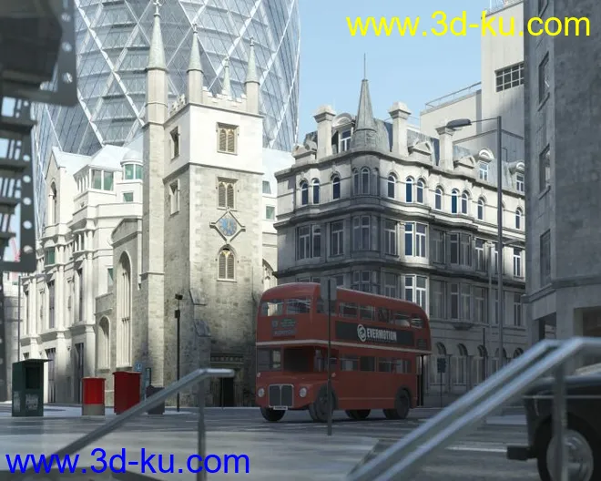 高品质英国伦敦城的多角度场景模型的图片2