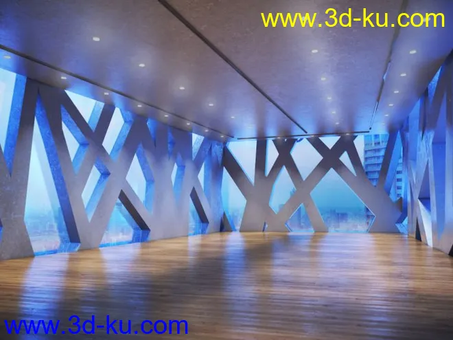 20个高品质室内展会大厅长廊场景模型的图片11