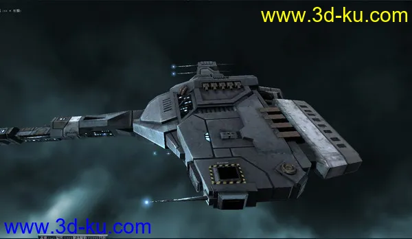 秃鹫级机动战舰EVE遨游太空逼真3D模型的图片13