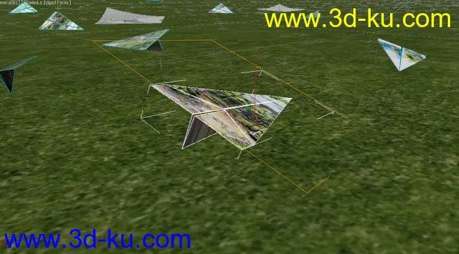 草地纸飞机模型的图片2