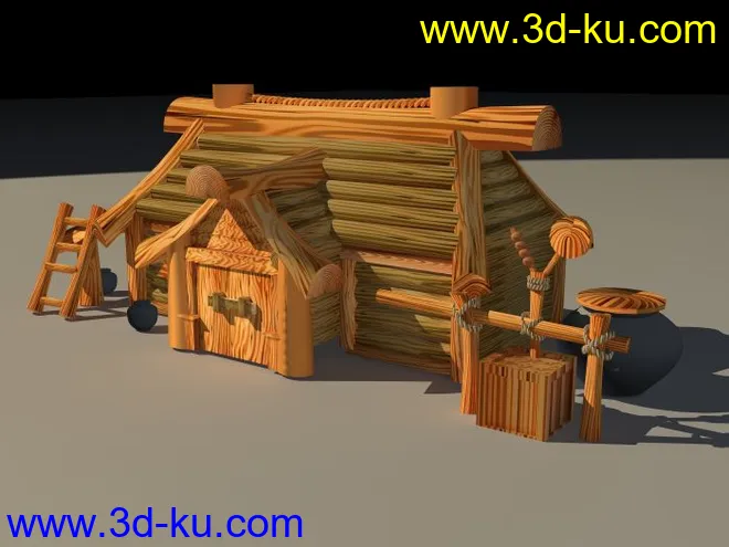 单个木屋子模型的图片1