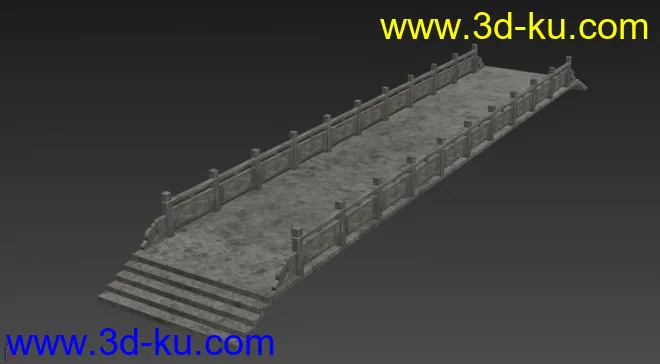 中式max石桥模型的图片1