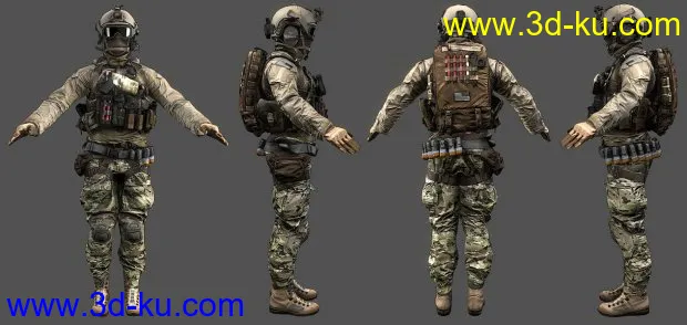 US assault model from Battlefield 4模型的图片1
