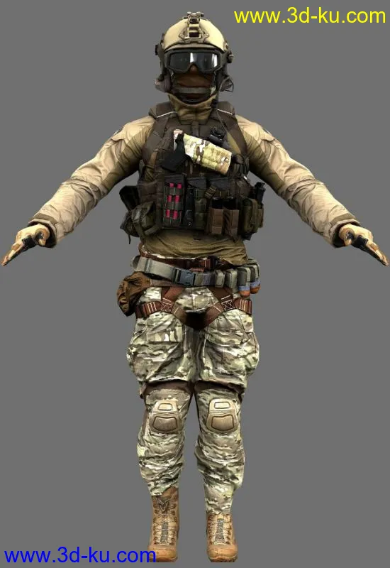 US assault model from Battlefield 4模型的图片2