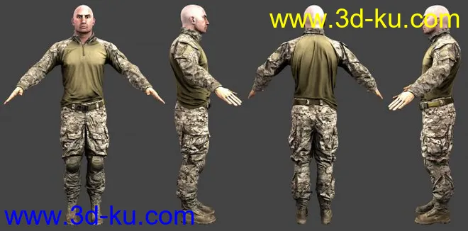 Combat uniform from Battlefield 4模型的图片1