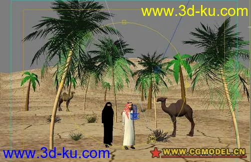 arabic man and woman模型的图片1