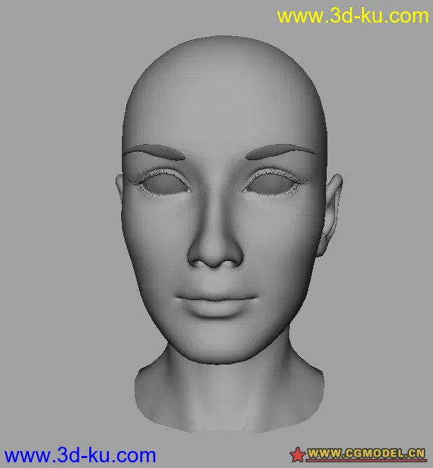 女人头部模型的图片1