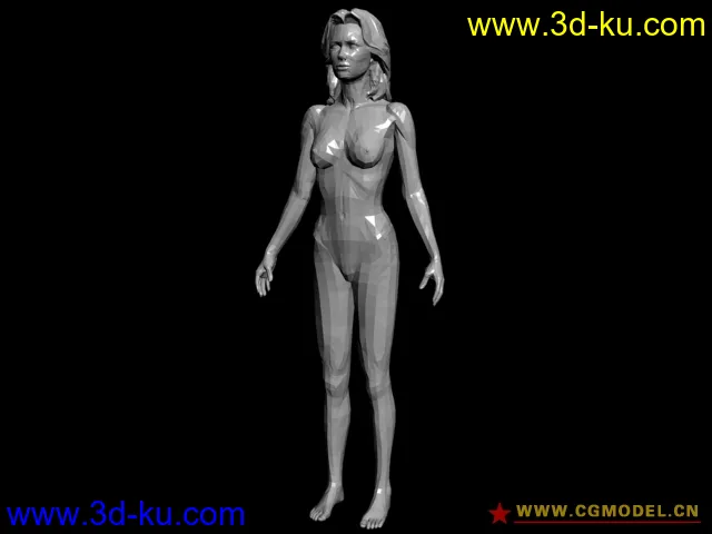 【新手适用】素体男/女/婴儿模型，未光滑、标准站立的图片3