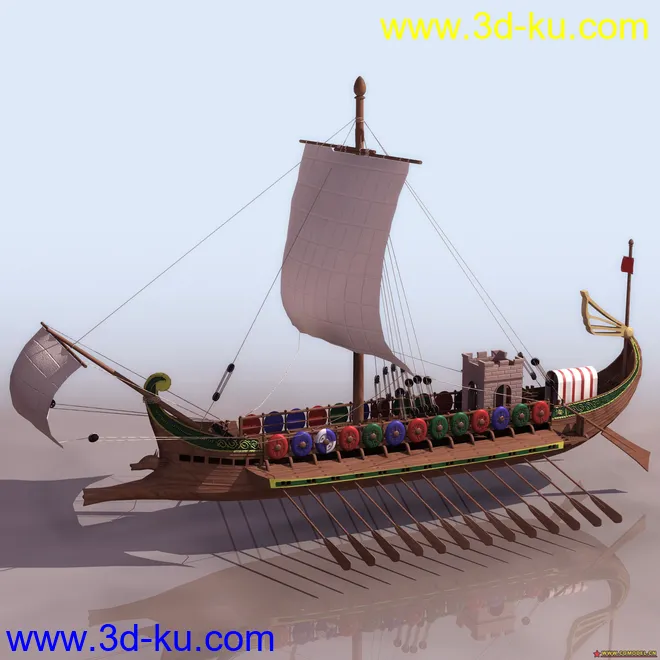 网上收集的全套实用模型之古代战舰＆现代战舰系列 不为积分 但求分享的图片16