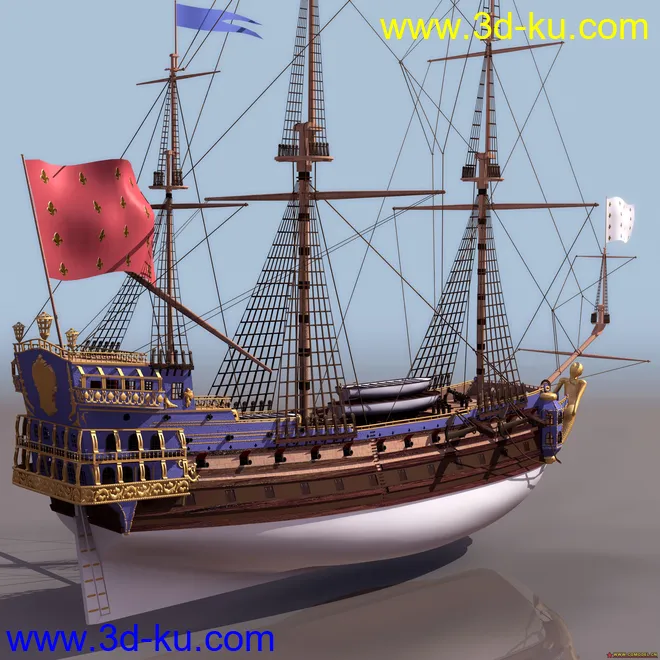 网上收集的全套实用模型之古代战舰＆现代战舰系列 不为积分 但求分享的图片19