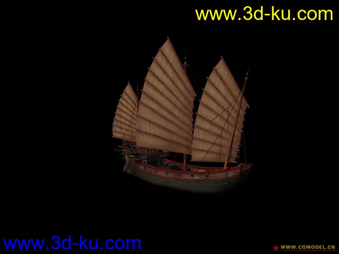 中国古帆模型的图片1
