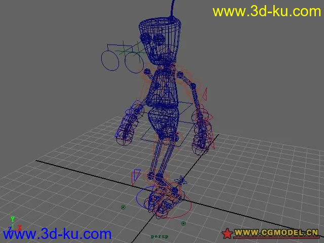 骨骼跳跃动画，可换其他模型绑定的图片1