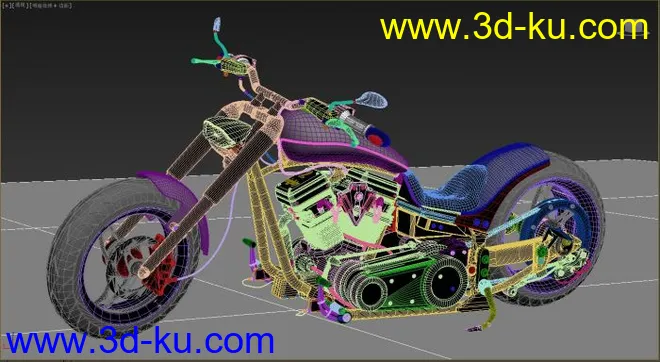 影视级帝国摩托车模型的图片1