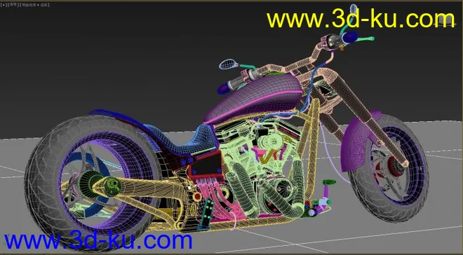 影视级帝国摩托车模型的图片3