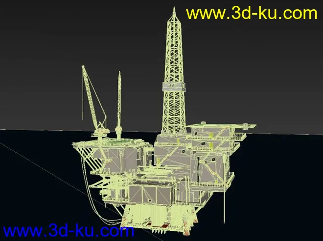 高精度海上油田模型的图片2