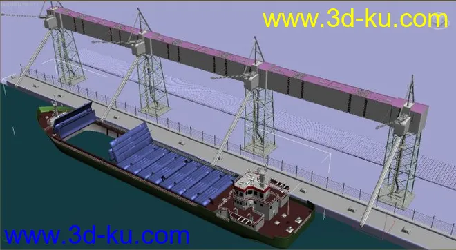 高精度港口塔吊模型的图片1