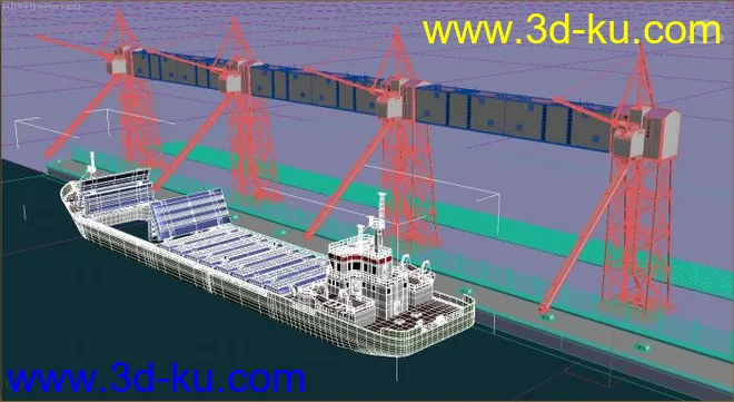 高精度港口塔吊模型的图片2