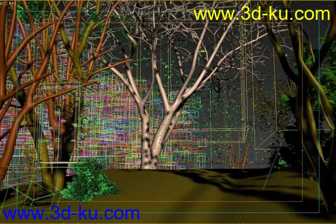 写实秋天树林场景模型的图片2