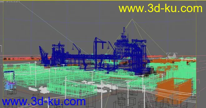造船厂,废弃船厂,工厂模型的图片3