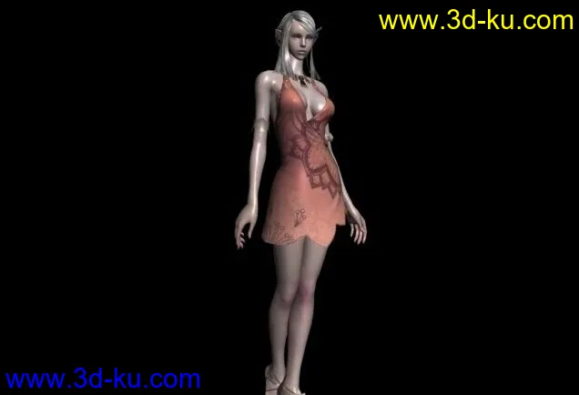 带动作美女MAX (3DMAX2011)模型的图片1