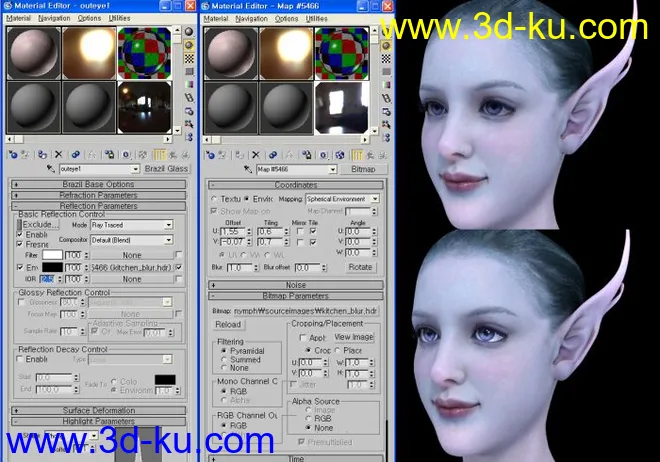 MAX模型-3D超写实CG头像源文件的图片1
