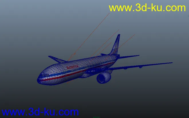影视级民用飞机，民航客机模型的图片1