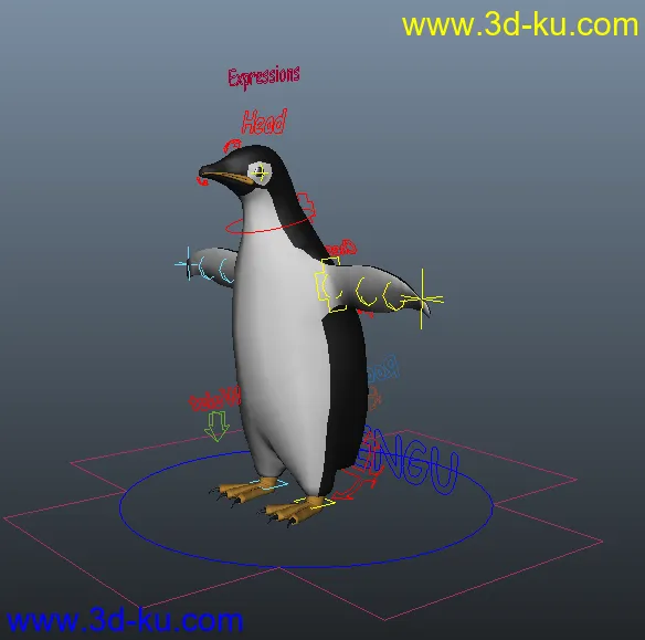 可爱的企鹅模型的图片1
