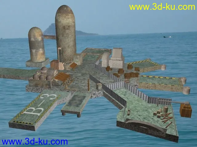 海上基地场景模型的图片1