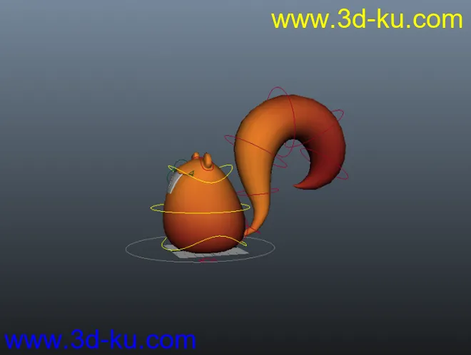 Animationmentor2013免费卡通松鼠绑定模型的图片1