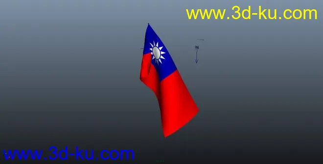 南京国民政府旗帜，有动画，出头丧气的飘着~~呵呵模型的图片1