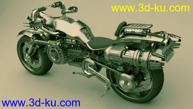 黄金摩托车模型的图片4