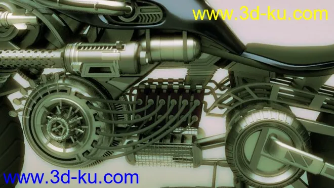 黄金摩托车模型的图片5