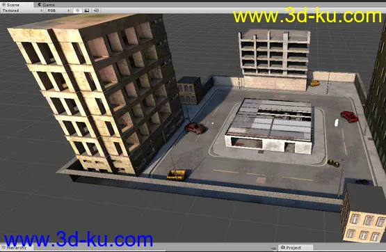 unity3D僵尸之城场景资源Zombie Town模型的图片1