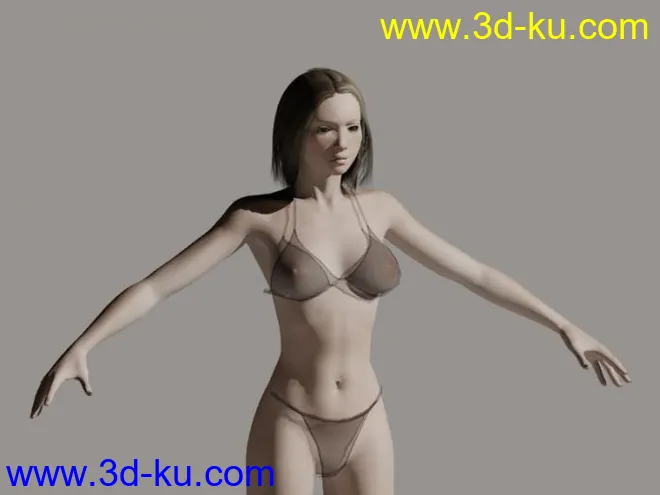 漂亮的女孩 - 免费--用于实验--3D遗传模型的图片1
