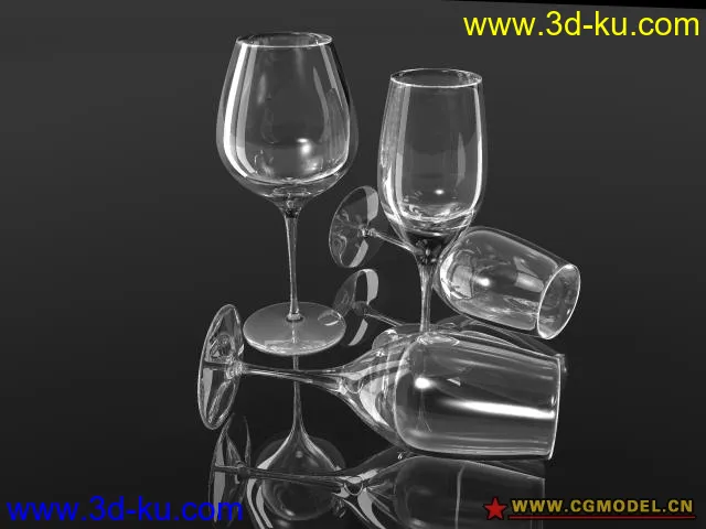玻璃杯模型带材质的图片1