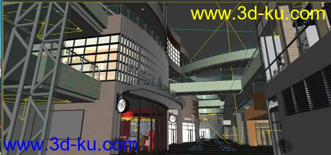 3dmax全模型建筑动画场景 商业镜头特写场景的图片2