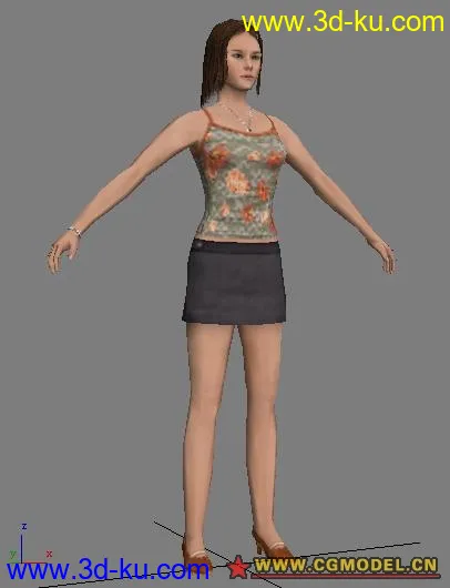 real woman(骨骼、蒙皮、动画系统)模型的图片1