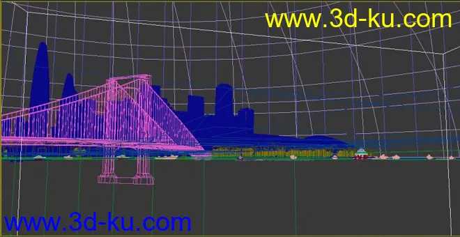 3dmax全模型建筑动画场景 日景特写镜头的图片3