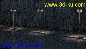 下雨街道模型的图片1
